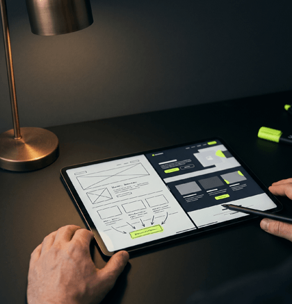 Dos variantes de diseño de una landing page
